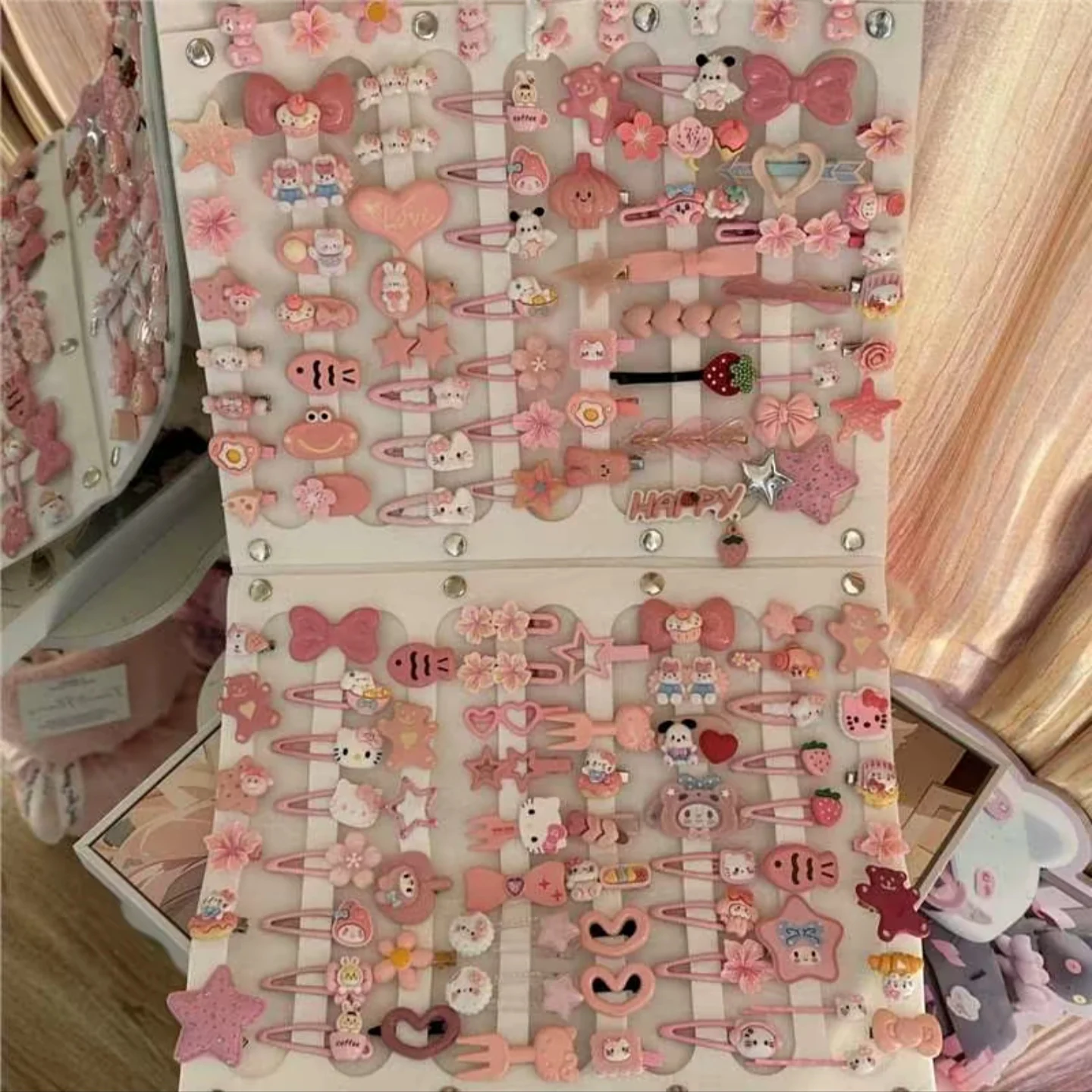 30 шт. заколка для волос Hello Kitty набор заколок в случайном стиле девочек