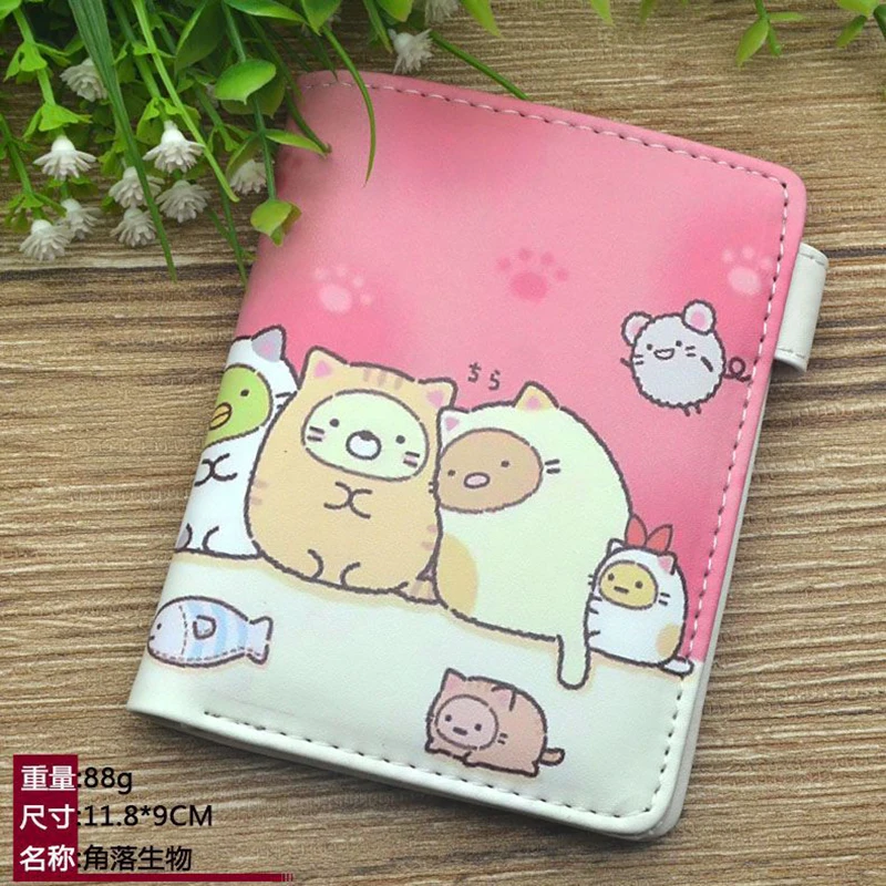 

E-Mell Sumikkogurashi Neko Tokage Shirokuma Penguin Tonkatsu PU Short Wallet
