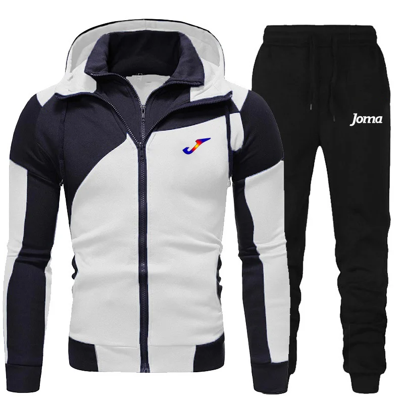 

Spring and Autumn JOMA Fashion Zip Hooded Sweater Sweater Casual Sportswear Men's Suit Clothes + Pants Men's Set