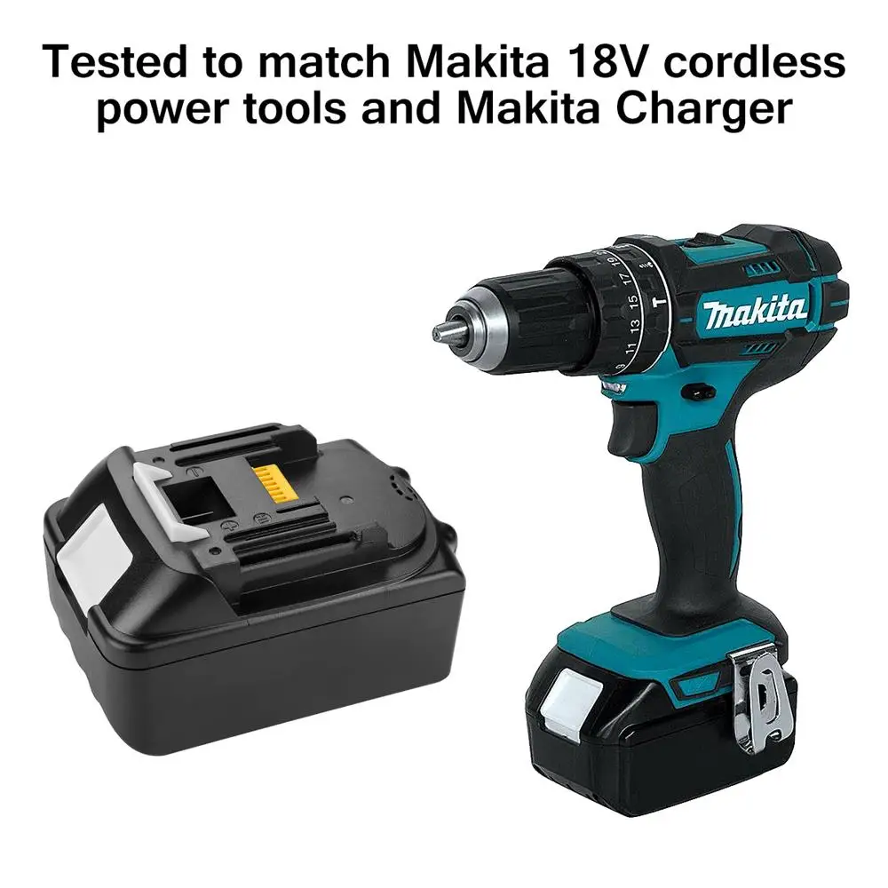 

18V Lithium Ion Battery Pack 6000mAh Replacement Makita 18V Power Tool Battery BL1850 BL1840 BL1830 BL1820 BL1815B BL1845