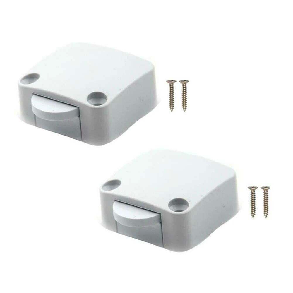 

Gate Switch Pantry Switch Indoor Outdoor Self-reset White 202A 4pcs Cabinet Door Closet Electrical For Cupboard