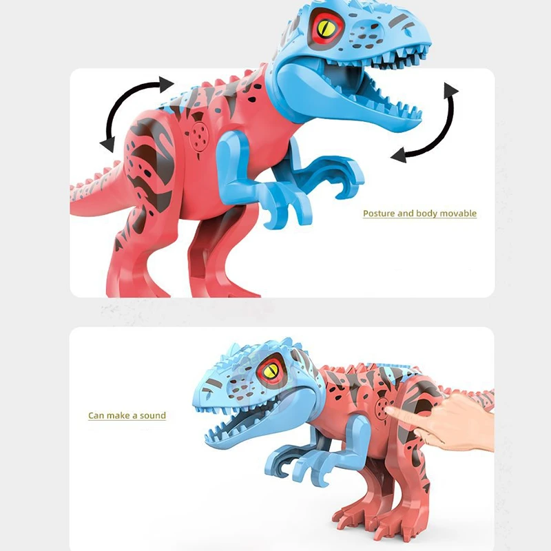 Конструктор динозавр Мир Юрского периода тираннозавр 2 сборные кирпичи сделай