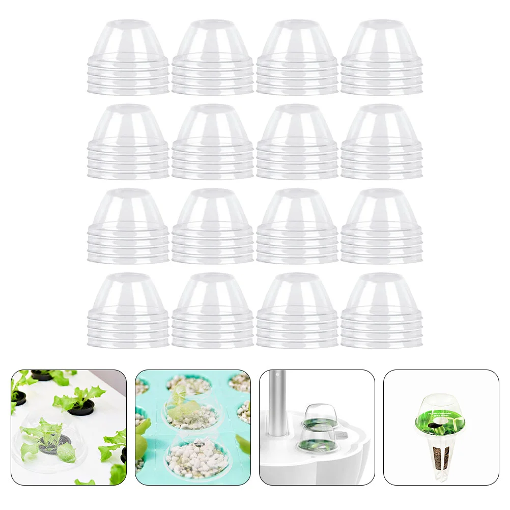 150 Pcs Plants Pots Plastic Bell Cloche Humidity Domes Cloche Protection Garden Grow Domes Freeze Protection Cloche