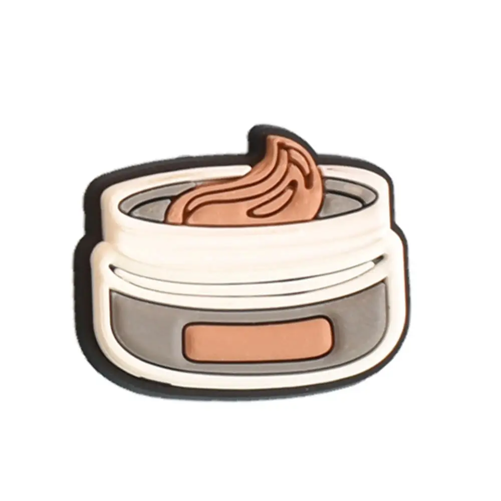 1 Pcs Girl Cosmetic Fragrance Lipstick Eye Shadow Decoration Shoe Charms Pvc For Croc Jibz Kids Party Gift Shoelace Accesories