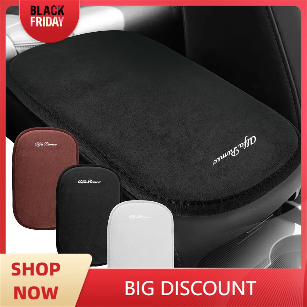 Подлокотник центральной консоли автомобиля меховой кожаный коврик аксессуары