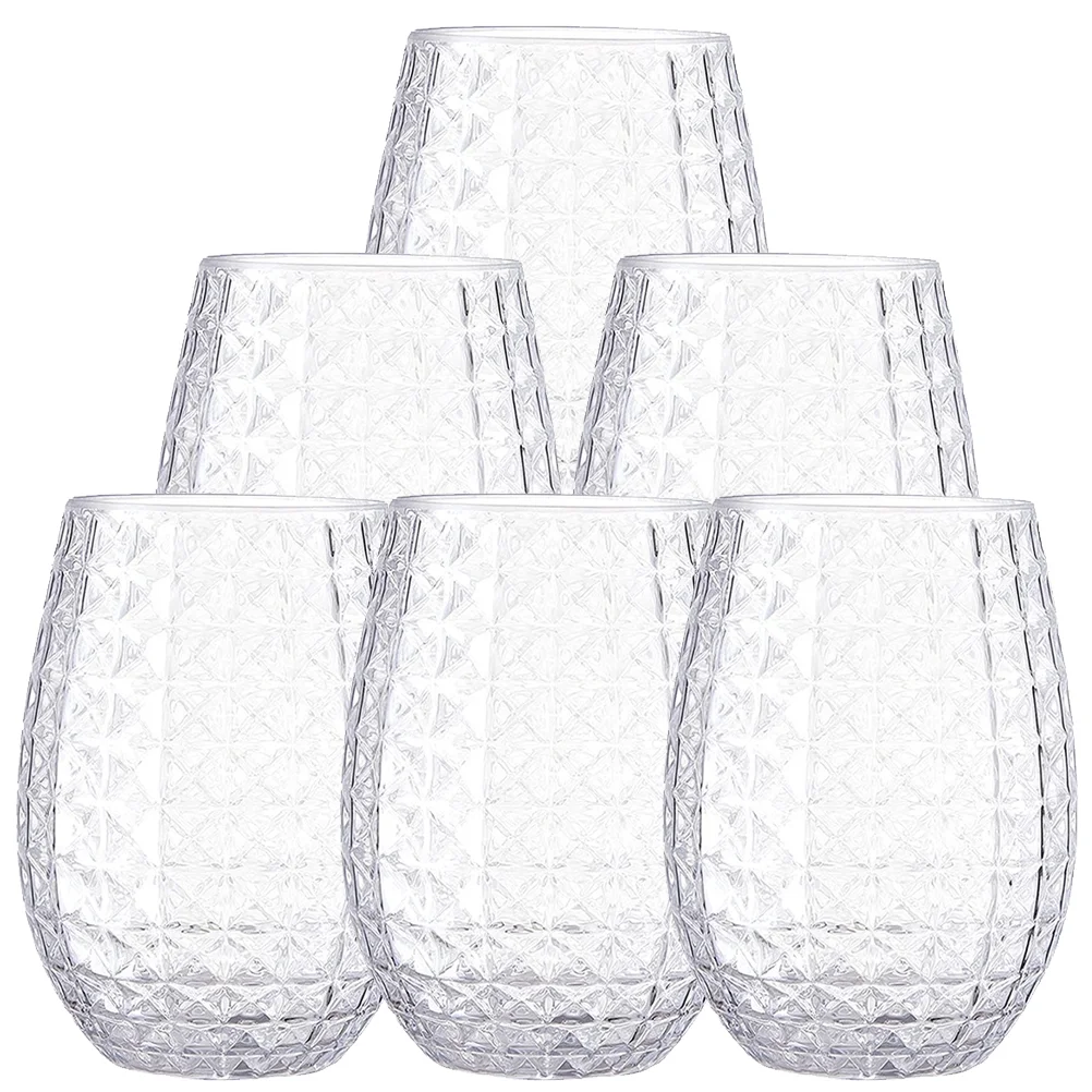 

6pcs Beer Cup Plastic Beer Cup Whisky Cup Party Drinks Cup Champagne Cup Plastic Cups Plastic Water Cup