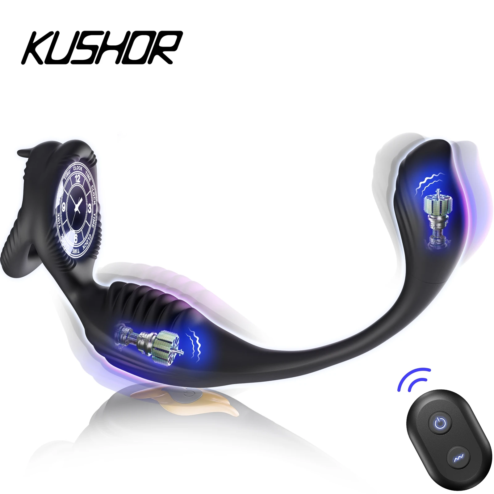 Вибрирующее кольцо для пениса анальный массажер простаты 4 в 1 тонкий стимулятор