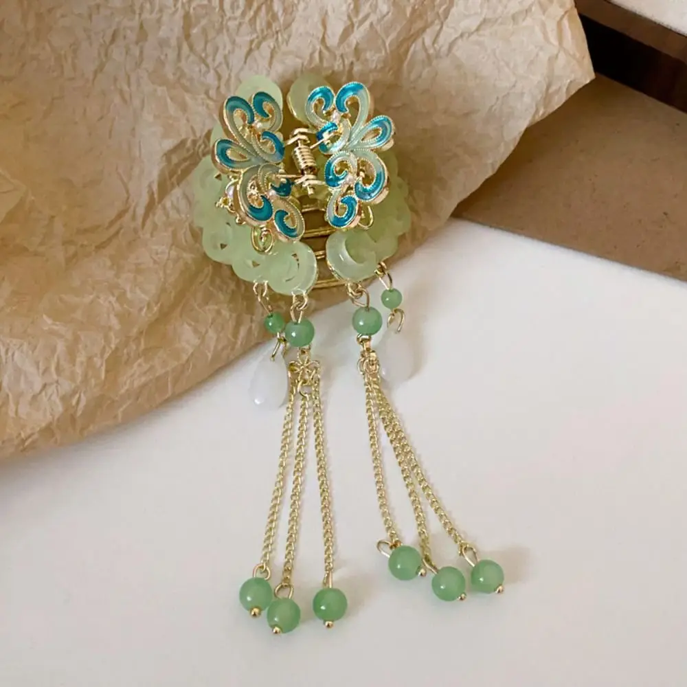 Свежие кисточки заколка для волос в форме бабочки маленькая китайском стиле