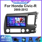 Android 10,0 2 din Автомобильный Радио Мультимедийный видео плеер для Honda Civic 2005-2012 RDH GPS навигация 8 ядер головное устройство с рамкой