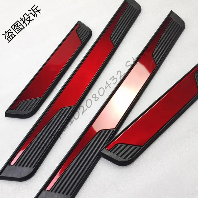 

Для Peugeot 3008 GT Защитная накладка на порог автомобиля, накладка, аксессуары для интерьера, наклейка на педаль, 2021 2020 2019 2018 2017