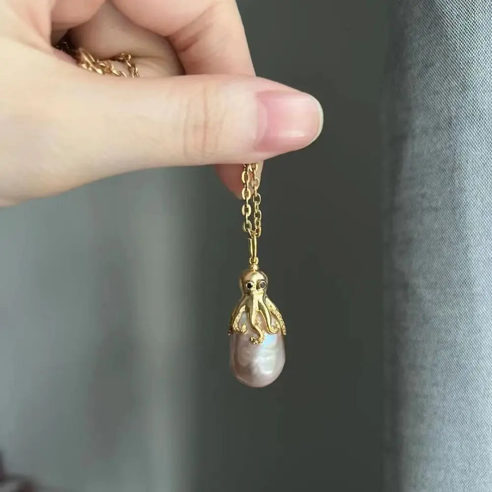 Ins осьминог медуза кулон ожерелье модные украшения уникальная цепочка на ключицы