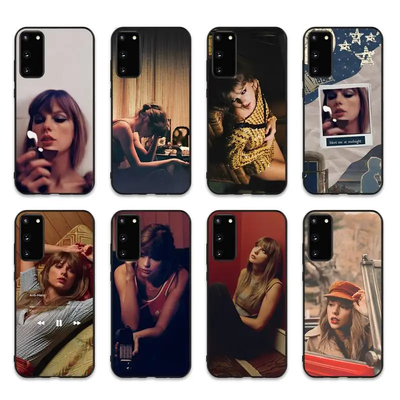 

T-Taylors-Swifts M-Midnights Phone Case for Samsung S10 21 20 9 8 plus lite S20 UlTRA 7edge