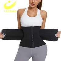 lazawg women waist trainer sauna sweat belts tummy control girdle body shaper belt weight loss corset waist trimmer shapewear