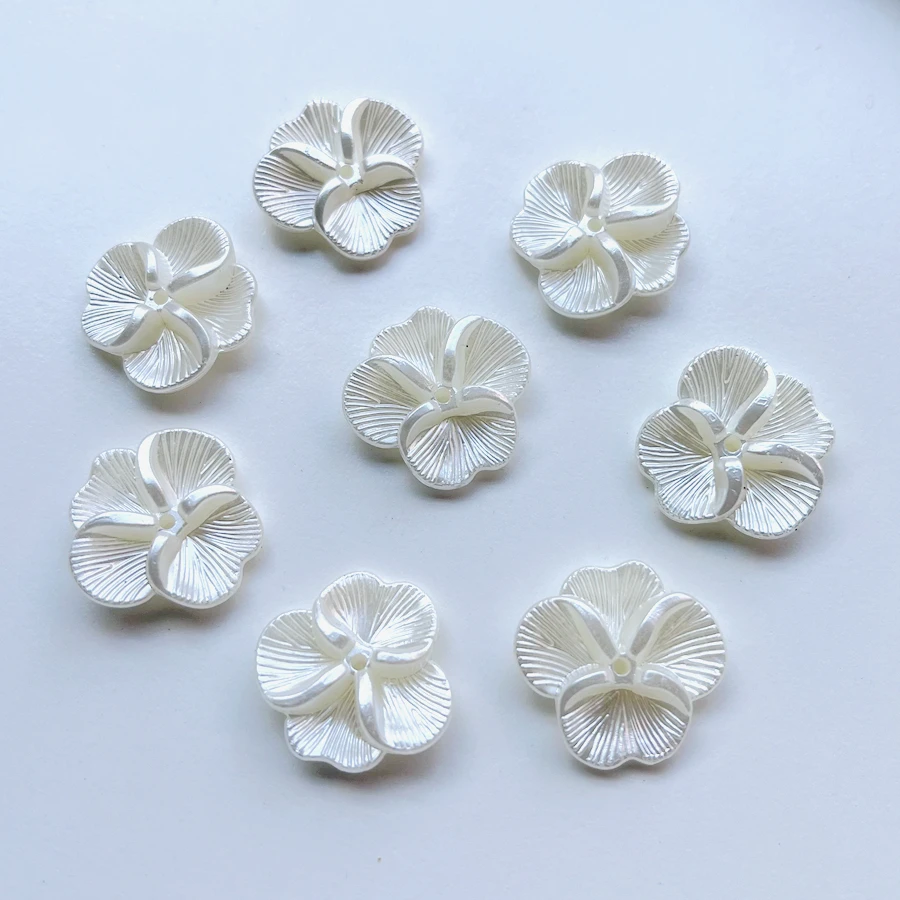 Прямые бусины из АБС-пластика 10 шт. 21*22 мм