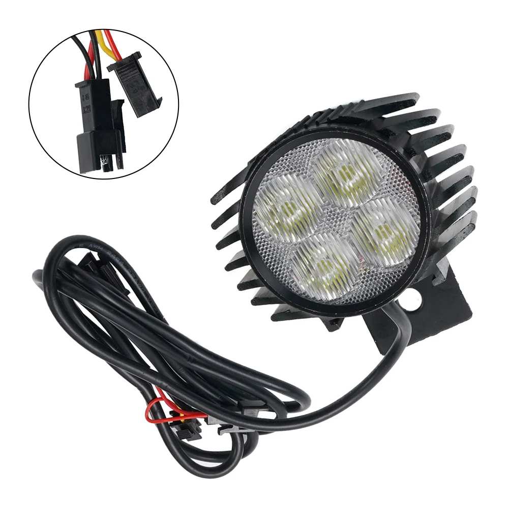 

E-Bike Front Light For KUGOO M4 PRO Headlight Part Accessories Replacement With Horn 12-80V 2 In 1 Electric Scooter