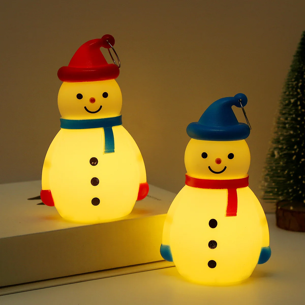 

Christmas Decorations New Year Children's Portable New Night Light Led Light Snowman Pendant Holiday Party Layout Props Gifts