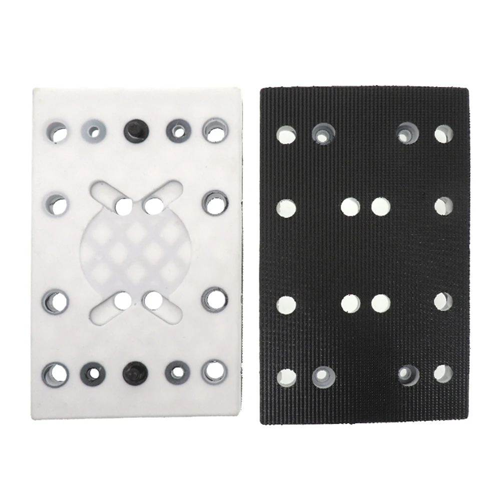 130X80mm Hook Loop Sanding Pad 12 Holes Replacement Square Backup Plate For Festool RTS 400 REQ Power Tool Accessories