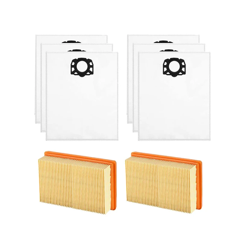 

7Pcs/Lot Dust Bags Filter For Karcher MV4 MV5 MV6 WD4 WD5 WD6 Vacuum Cleaner Parts