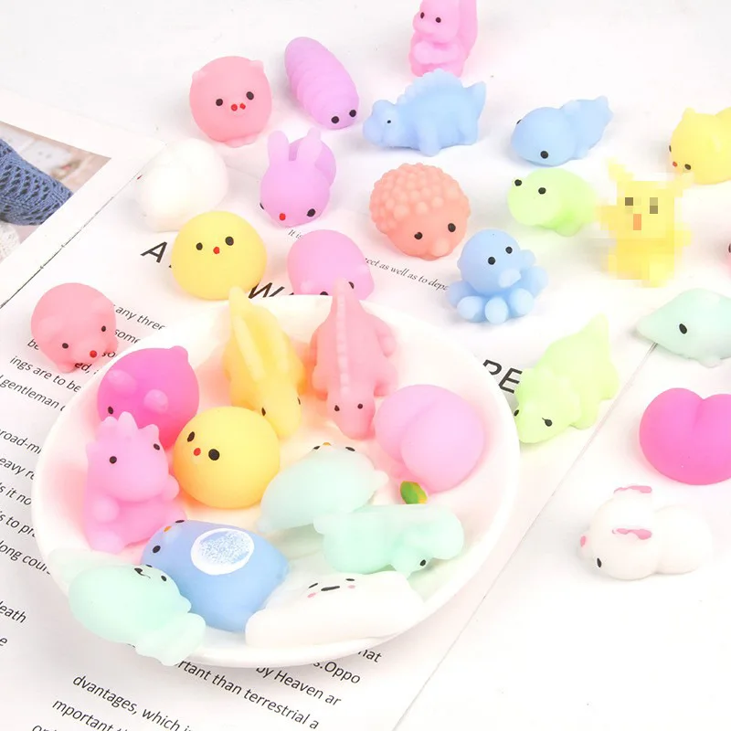 

8 Pcs of Decompression Pinch Music Cute Toy Animal Dumpling Cartoon Soft Cute Pinch Balls for Children's Birthday Party Gifts