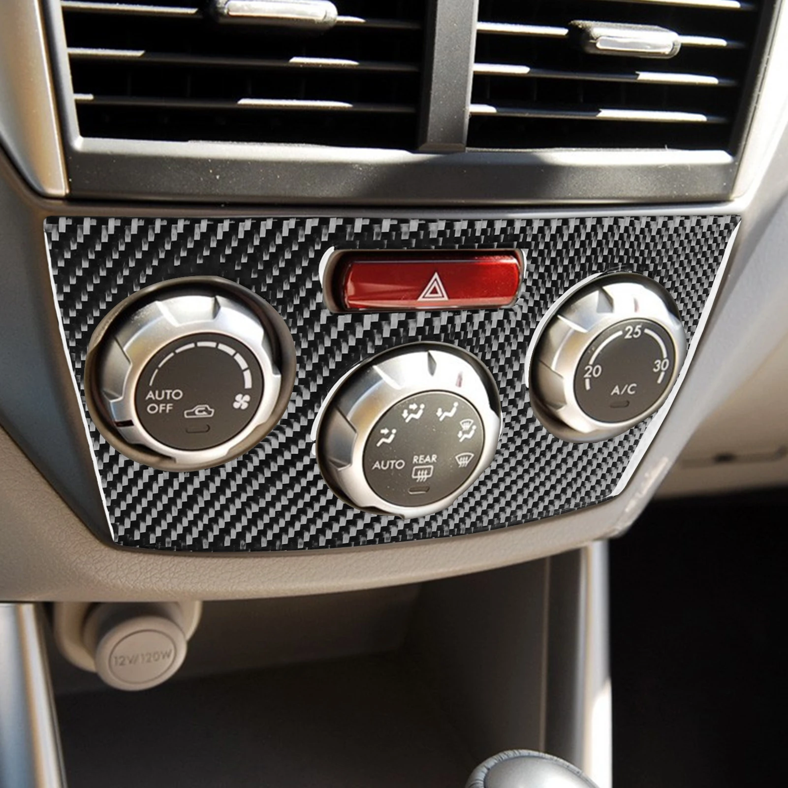 Для Subaru Forester 2009-2012 углеродное волокно приборная панель центральная консоль