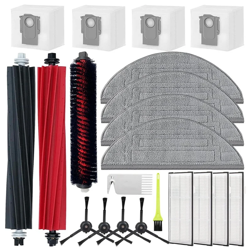 

Фильтр НЕРА Roborock S8 Pro Ultra для робота-пылесоса, основная боковая щетка, тканевая швабра, мешки для пыли, как показано на рисунке