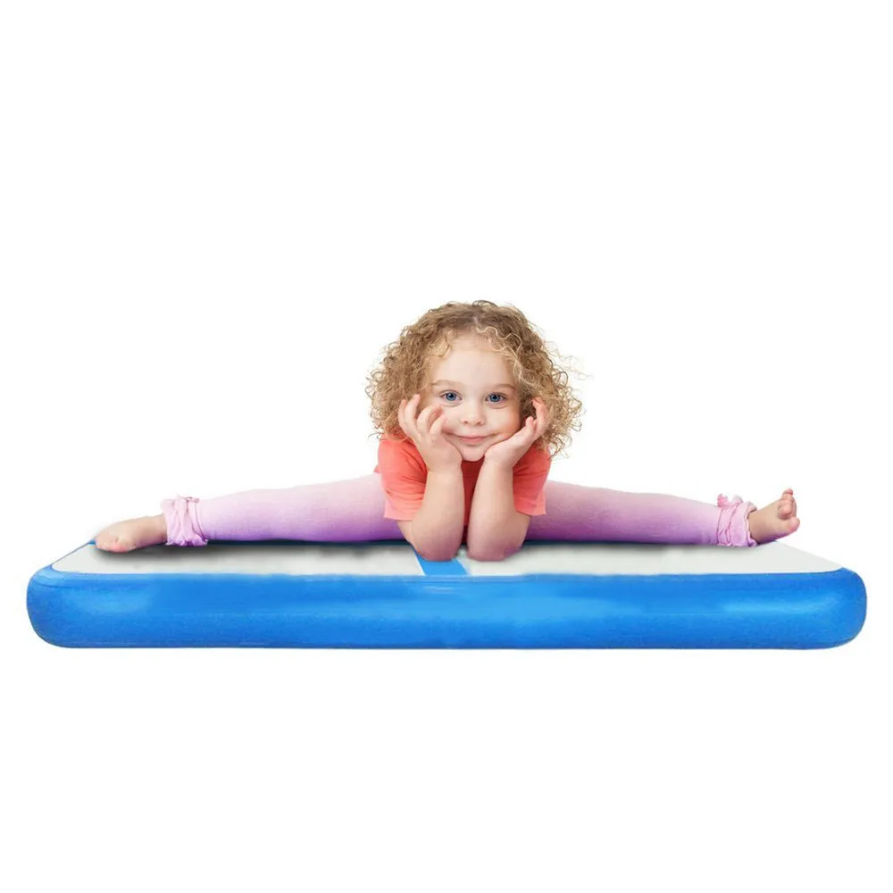 Надувной гимнастический коврик 100x60x10 см, надувной тренировочный матрас для занятий йогой в тренажерном зале, для Черлидинга, для детей, для дома/парка/пляжа