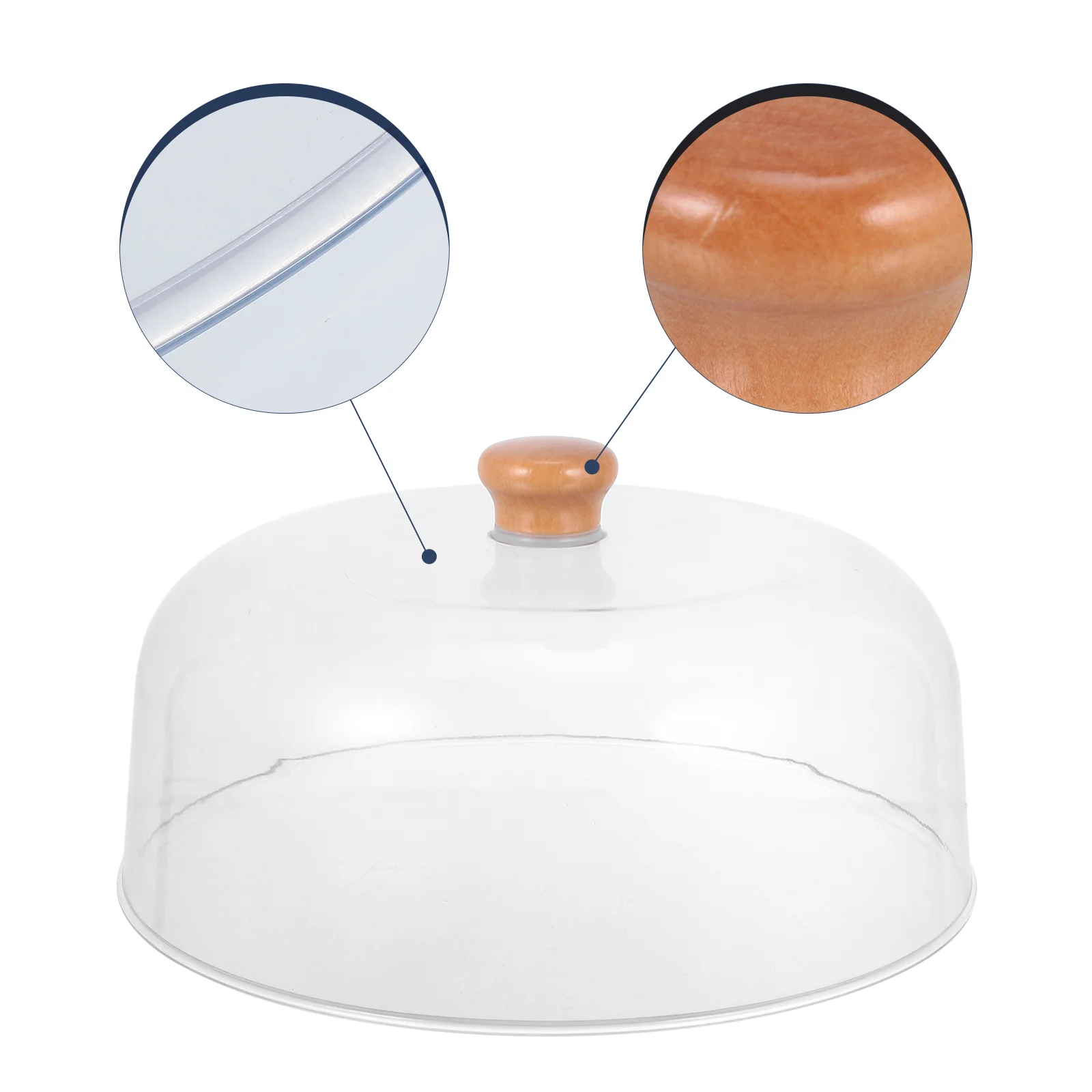 Transparent Dome Shape Cover Multi-functional Food Cover Durable Food Dome