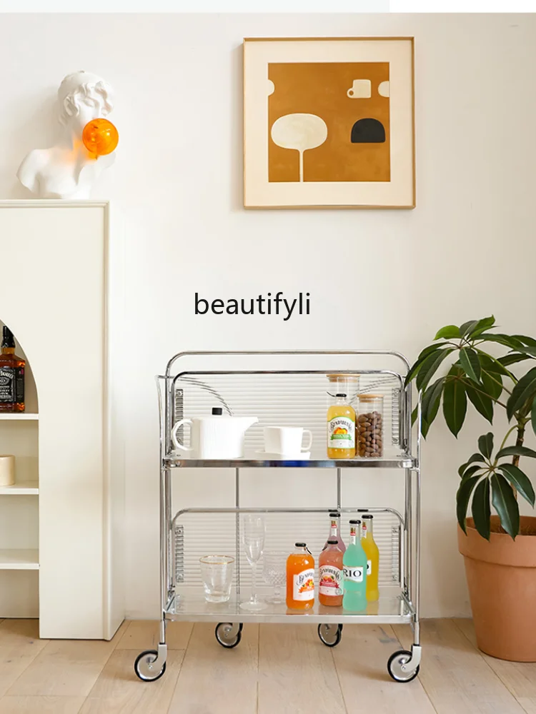 

GY старинная стеклянная тележка для гостиной, спальни, обеденного стола