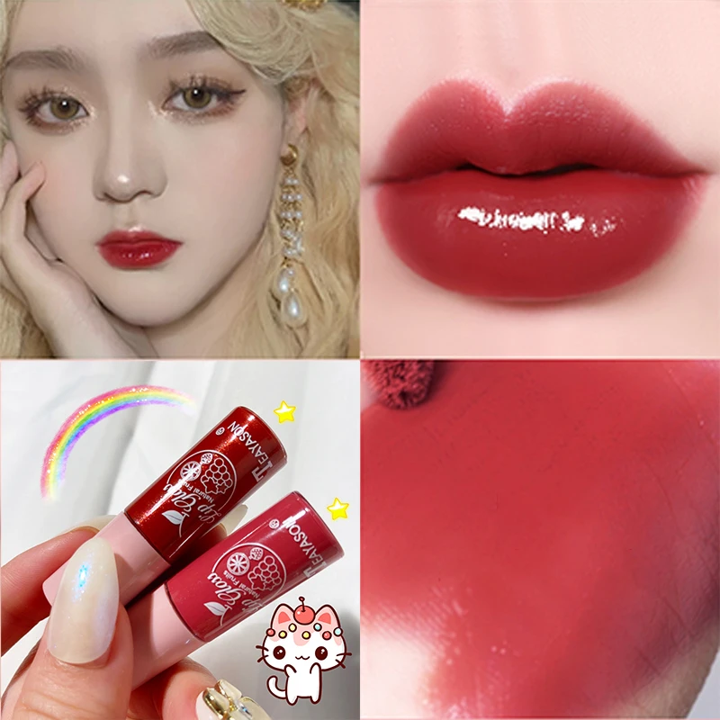 

Colorless Transparent Lip Gloss Bright Crystal Lip Glaze Lip Fine Glitter Pearl Shiny Jelly Color Waterproof Korean Cosmetics