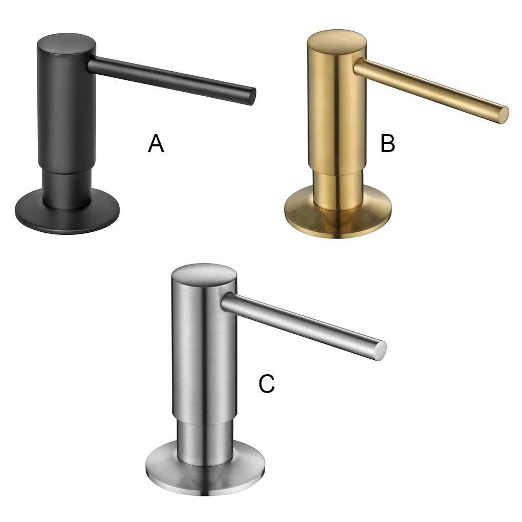 

Soap Dispenser Sink Sprayer Brass Pump Smooth Surface Household Accessories Convenience Gasket Press Dispensers GOld