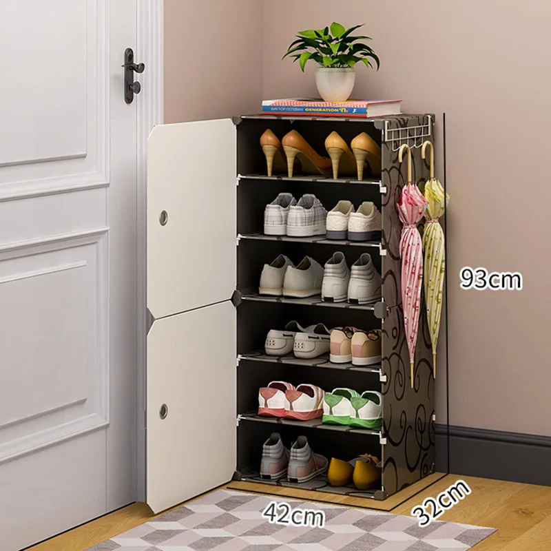 2023 новый пылезащитный с дверными шкафами для обуви многоуровневый стеллаж