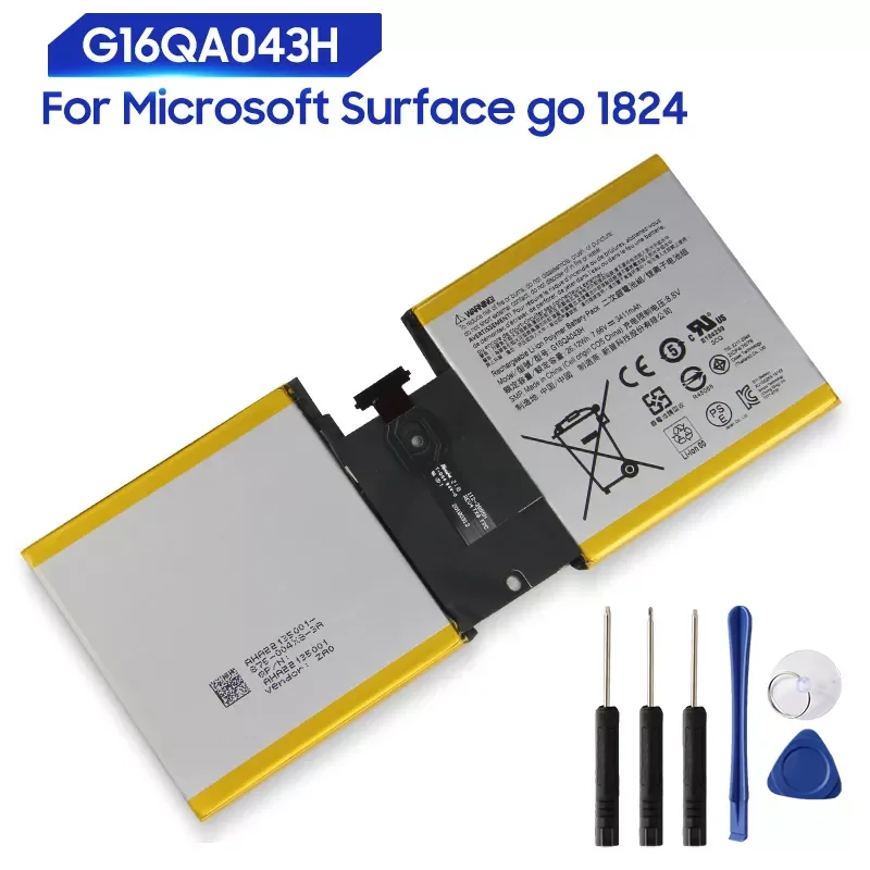 

Replacement Battery For Microsoft Surface Go 1824 G16QA043H Genuine Battery 3411mAh