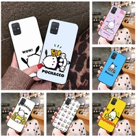 cute cartoon pochaccos phone case for samsung galaxy a52 a21s a02s a12 a31 a81 a10 a30 a32 a50 a80 a71 a51 5g