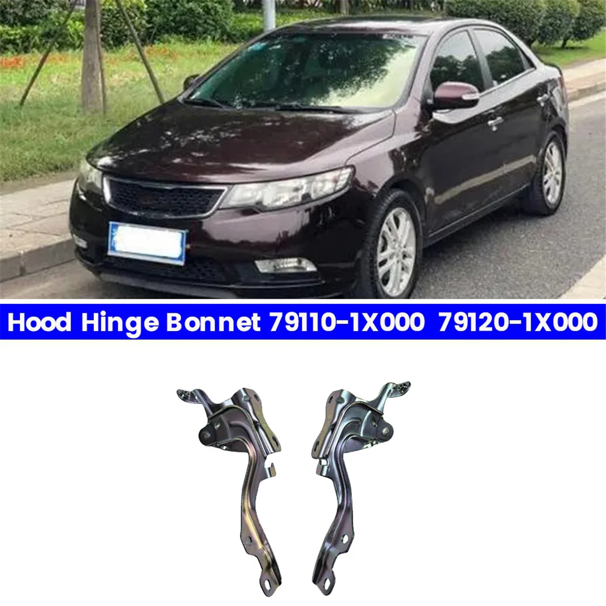 1 пара шарниров капота со стороны водителя и пассажира 79110-1X000 79120-1X000 для Kia Forte