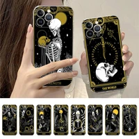 death tarot phone case for iphone 14 11 12 13 mini pro xs max cover 6 7 8 plus x xr se 2020 funda shell