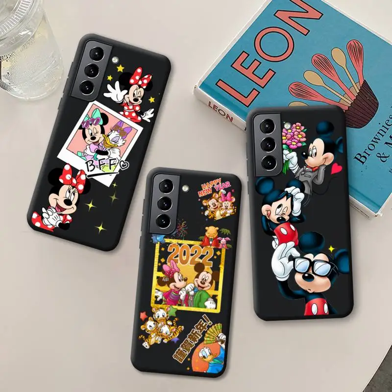 

Disney Mickey and Friends Phone Case Silicone Soft for Samsung Galaxy S21 Ultra S20 FE M11 S8 S9 Plus S10 5G lite 2020