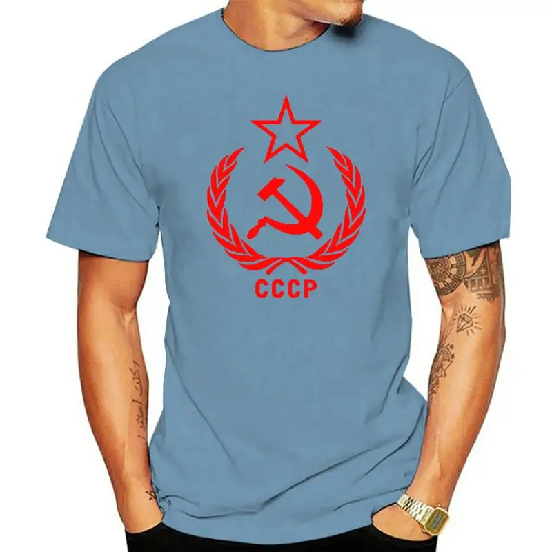 

Personalized Soviet - Cccp Men Tshirt O-Neck Short Sleeve Graphic Men's Tshirts Hiphop Top
