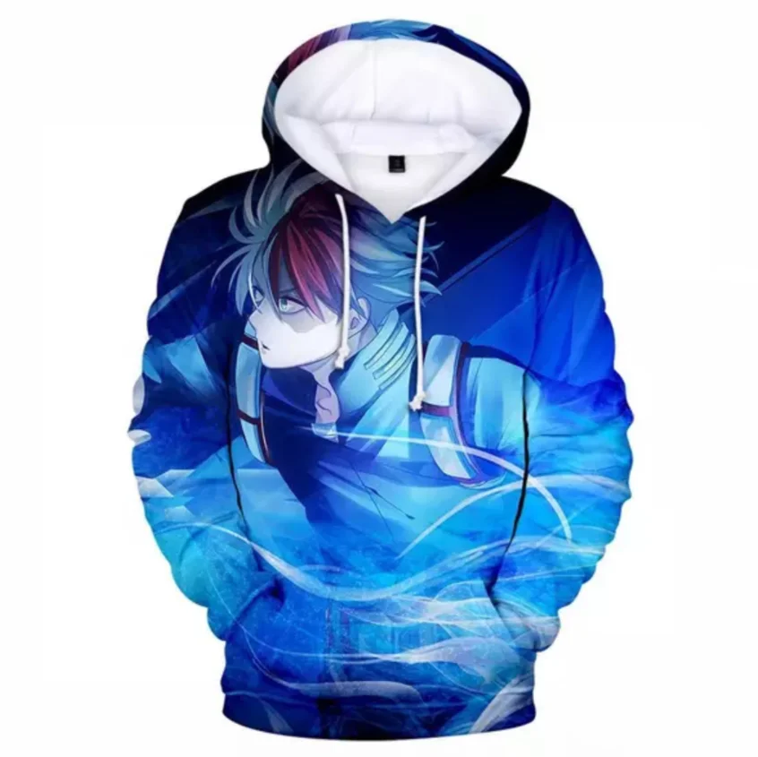 

3D Print My Hero Academy Hooded Hoodies Men / Women's Fashion 3D Hoodie Youth Campus Anime Sweatshirt Tops