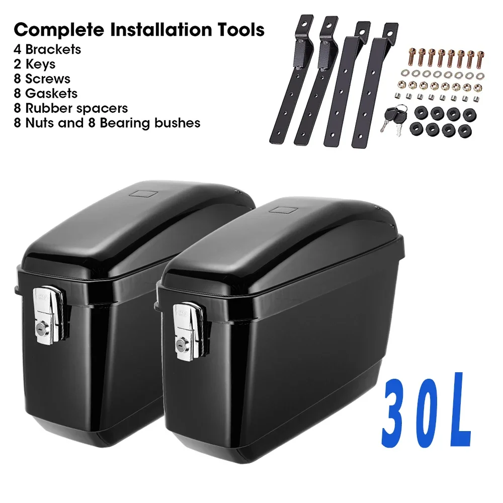 

Универсальная Боковая Сумка для мотоцикла 30L ABS водонепроницаемая сумка для инструментов для Honda Rebel 500 CMX500 для Rebel 1100 300 для сумки Yamaha