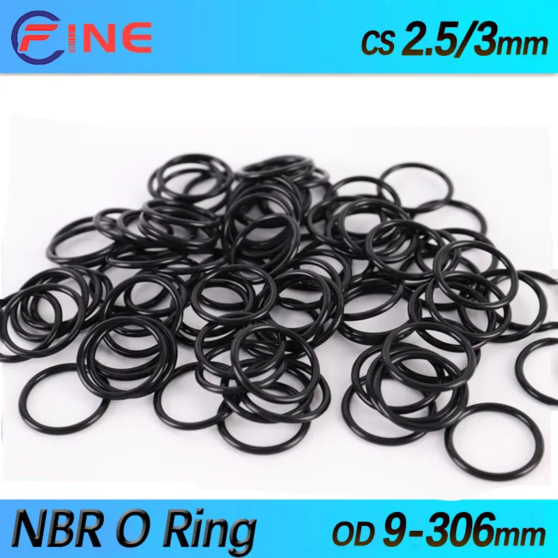 

Уплотнительное кольцо NBR, искусственные нитриловые бутадиеновые резиновые ленты, уплотнительные кольца высокого давления, ремонтные уплотнительные резиновые кольца CS 2,5/3 мм
