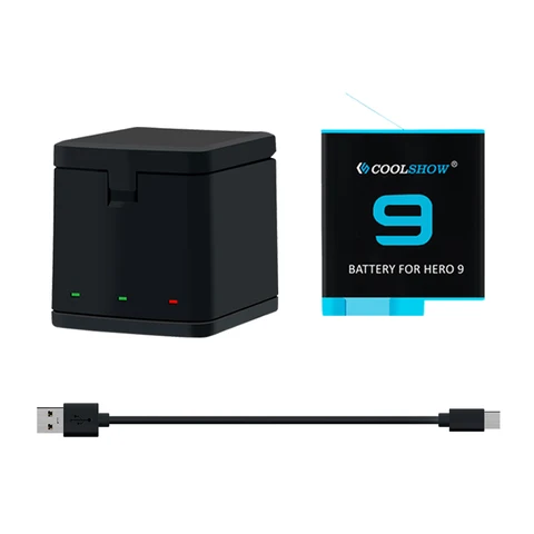 Аккумулятор для Gopro Hero 9 для Gopro Hero 10, черный аккумулятор, аксессуары для камеры, 1800 мАч, аккумуляторы для go pro Hero 9 10