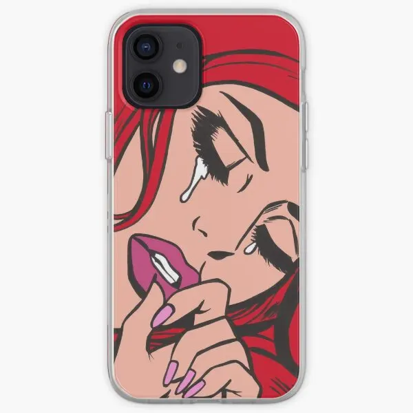 

Red Crying Comic Girl Iphone Tough Case Phone Case Customizable for iPhone 11 12 13 14 Pro Max Mini 6 6S 7 8 Plus X XS XR Max