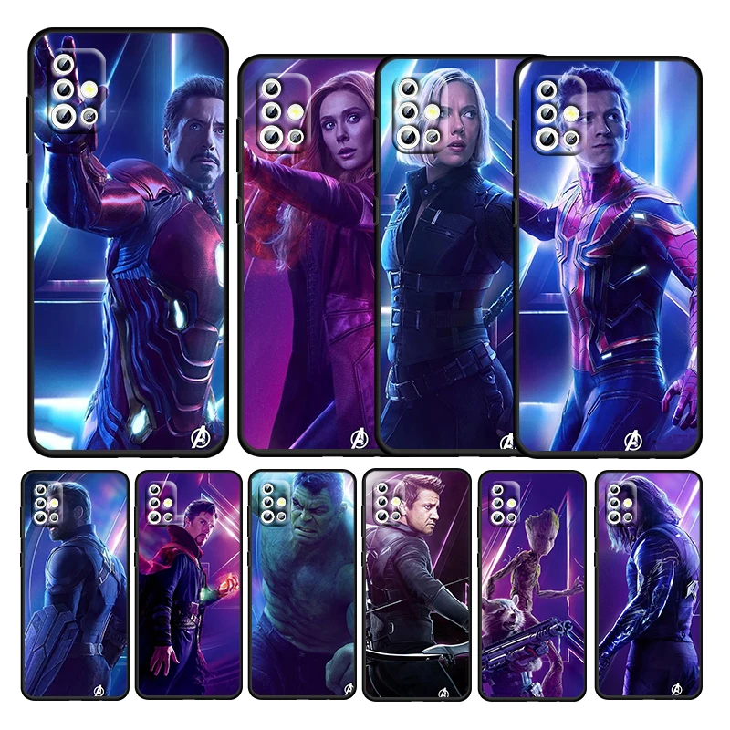 

Marvel Infinity War Poster For Samsung Galaxy A52S A72 A71 A52 A51 A12 A32 A21S 4G 5G TPU Soft Black Silicone Phone Case Capa