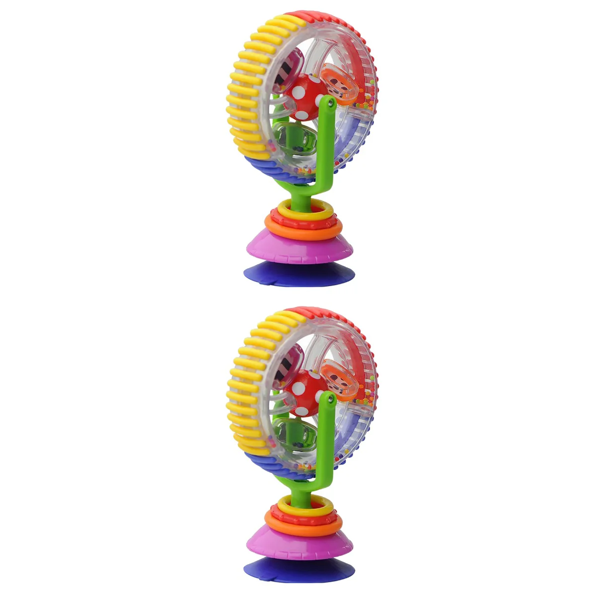 

Игрушка, высокая яркость, Интерактивная присоска, крутящаяся детская сенсорная колесо обозрения, поднос для кормления, присоска для новоро...