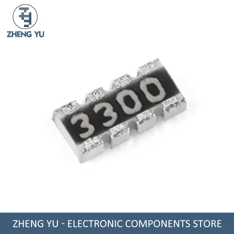 

100PCS 0804(0402*4) PATCH NETWORK REJECTION 330R(3300) ±1% 1/16W 4D02WGF3300TCE