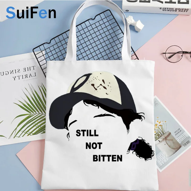 

The walking dead shopping bag handbag bolso jute bag canvas shopper shopping bag bolsa compra woven bolsas ecologicas sac cabas