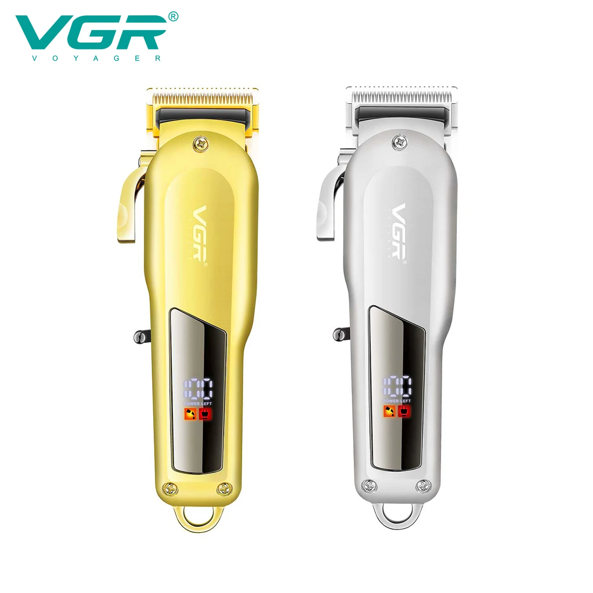 

Professional Hair Trimmer for Men Beard Electric Barber Full Metal Classical Gold Hair Clipper Finishing Hair Cutting Machine