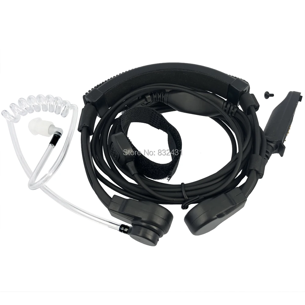 Radio Baofeng UV-9R Plus BF-9700 BF-A58 Telescopic Throat Vibration Mic Earpiece Headset for UV-XR UV9R GT-3WP Walkie Talkie