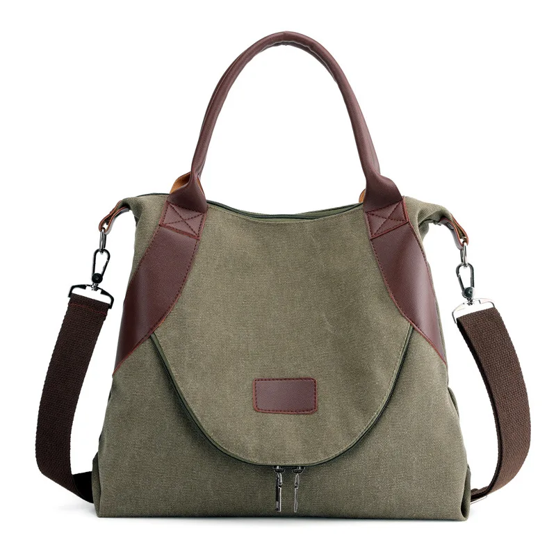 

2023 Pocket Casual Tote Women's Handbags Shoulder Handbags Canvas Capacity Bags for Women Messenger Bags Women Bag