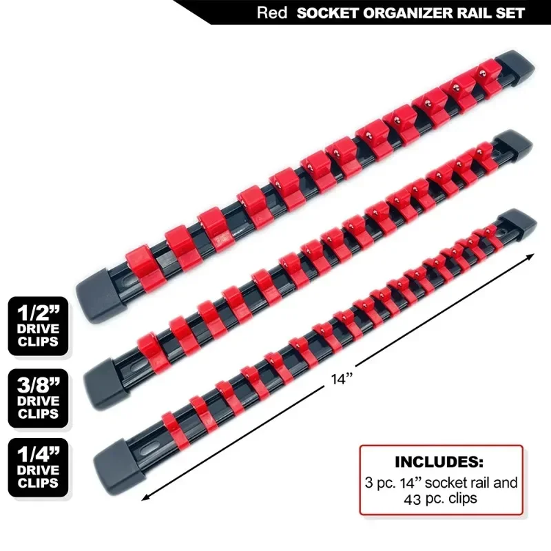 3 шт. держатели для розеток 1/2 3/8 1/4 дюйма